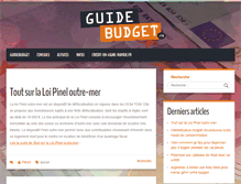 Tablet Screenshot of guide-budget.fr
